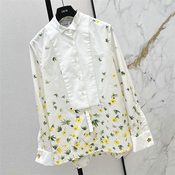 商品名称：クリスチャンディオール CHRISTIAN DIOR 2026年新作 ディオリビエラ ブラウス ロングスリーブ シャツ ボタンフロント