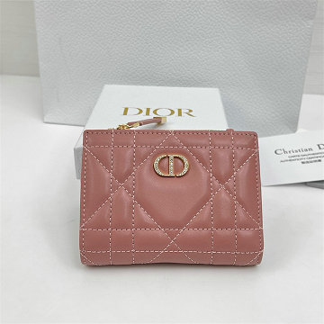 商品名称：クリスチャンディオール CHRISTIAN DIOR 2026年新作 ディオール カロ Dahlia ウォレット 二つ折り短財布 カナージュ
