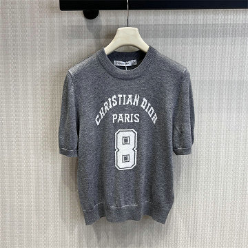 商品細詳を見る:クリスチャンディオール CHRISTIAN DIOR 2026年新作 ショートスリーブ ウール ニット セーター クルーネック レディース