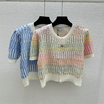 商品名称：シャネル CHANEL 2026年新作 ショートスリーブ ウール セーター クルーネック レディース