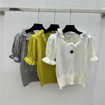 商品名称：シャネル CHANEL 2026年新作 ショートスリーブ ウール セーター クルーネック レディース