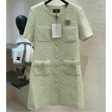 商品名称：シャネル CHANEL 2026年新作 ミディドレス ショートスリーブ ワンピース レディース