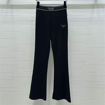 商品細詳を見る:プラダ PRADA 2026年新作 フレアパンツ ドローストリング パンツ カジュアル レディース