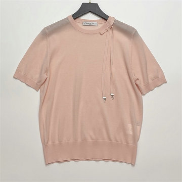 商品名称：クリスチャンディオール CHRISTIAN DIOR 2026年新作 ショートスリーブ ウールニット セーター クルーネック レディース