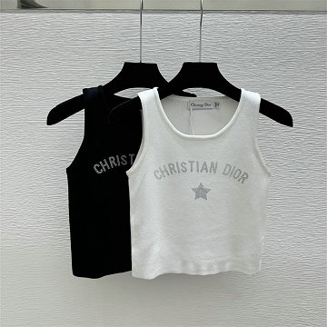 商品細詳を見る:クリスチャンディオール CHRISTIAN DIOR 2026年新作 ニットベスト タンクトップ ウール セーター 袖なし クルーネック レディース