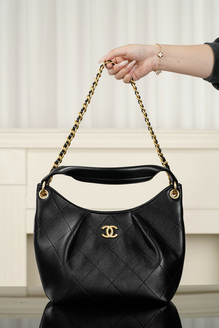 商品名称：シャネル CHANEL99-CH6140PBK  2026年春夏 プレコレクション マキシ ホーボー バッグ ショルダーバッグ レディース