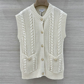 商品細詳を見る:シャネル CHANEL 2026年新作 ニットベスト ノースリーブ カーディガン ウール セーター クルーネック レディース