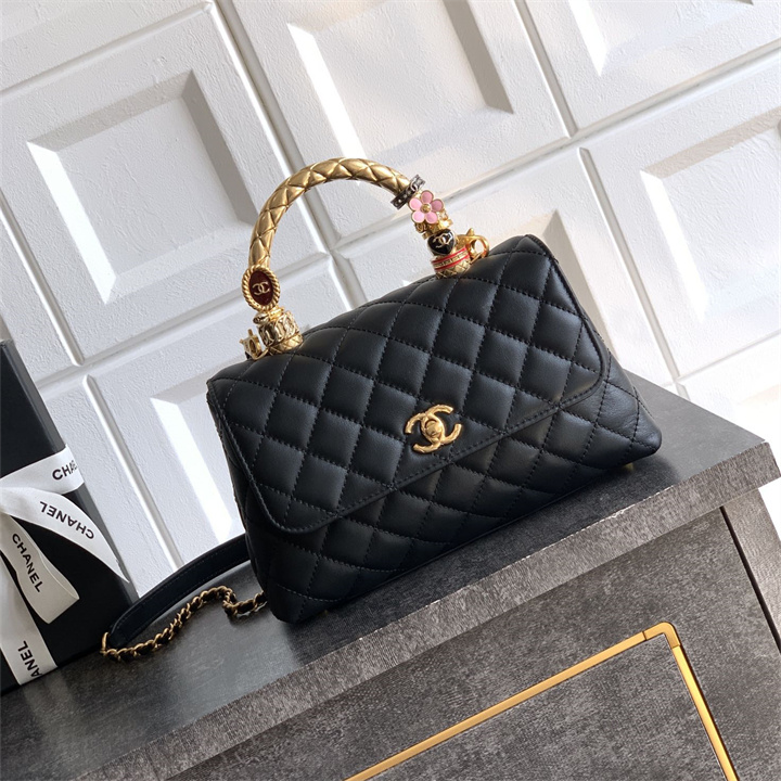 シャネル CHANEL 99-CH92990JZJBK 2026年新作 トップハンドル ミニ フラップ バッグ トートバッグ ハンドバッグ ショルダーバッグ