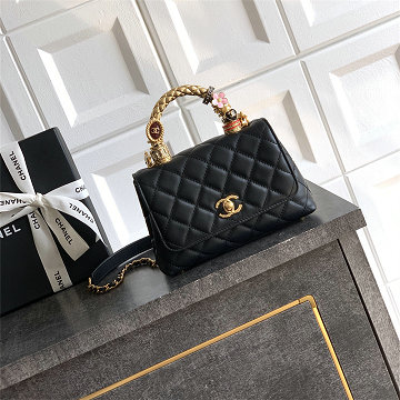 シャネル CHANEL 99-CH92991JZJBK 2026年新作 トップハンドル ミニ フラップ バッグ トートバッグ ハンドバッグ ショルダーバッグ