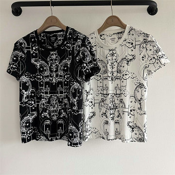 商品名称：エルメス HERMES 2026年新作 コットンジャージー Tシャツ クルーネック 半袖 レディース