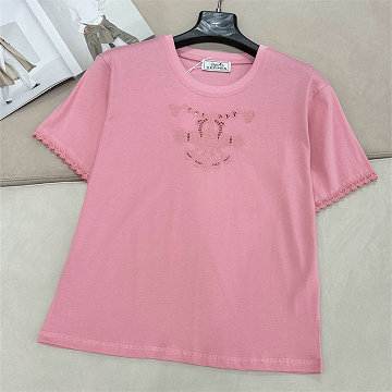 商品名称：エルメス HERMES 2026年新作 コットンジャージー Tシャツ クルーネック 半袖 レディース