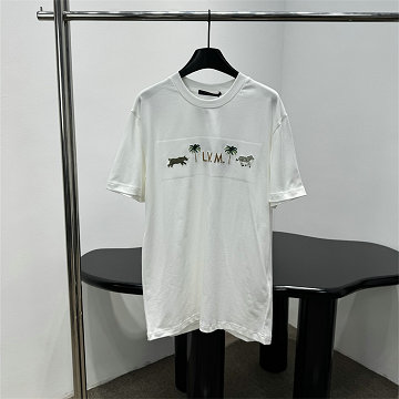 商品細詳を見る:ルイヴィトン LOUISVUITTON 2026年新作 コットンジャージー Tシャツ クルーネック 半袖 男女兼用