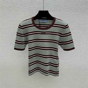 商品名称：プラダ PRADA 2026年新作 ショートスリーブ ウール セーター クルーネック 半袖 レディース