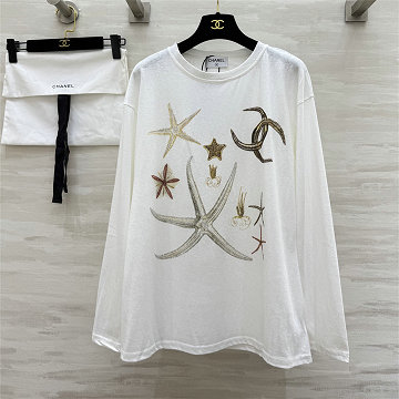 商品名称：シャネル CHANEL 2026年新作 ロングスリーブ Tシャツ コットンジャージ スウェット クルーネック カジュアル