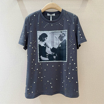 商品細詳を見る:クリスチャンディオール CHRISTIAN DIOR 2026年新作 ショートスリーブ Tシャツ コットンジャージ スウェット クルーネック カジュアル