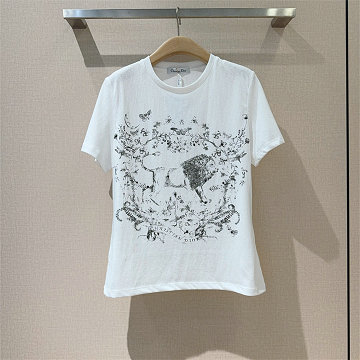 商品細詳を見る:クリスチャンディオール CHRISTIAN DIOR 2026年新作 ショートスリーブ Tシャツ コットンジャージ スウェット クルーネック カジュアル