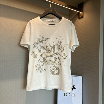 商品細詳を見る:クリスチャンディオール CHRISTIAN DIOR 2026年新作 ショートスリーブ Tシャツ コットンジャージ スウェット クルーネック カジュアル