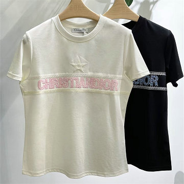 商品名称：クリスチャンディオール CHRISTIAN DIOR 2026年新作 ショートスリーブ Tシャツ コットンジャージ スウェット クルーネック カジュアル