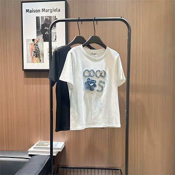 商品名称：シャネル CHANEL 2026年新作 ショートスリーブ Tシャツ コットンジャージ スウェット クルーネック カジュアル