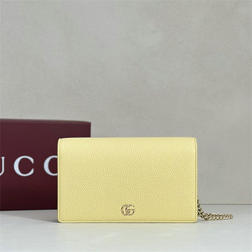 グッチ GUCCI 99-GG497985PQY 2026年新作 プチ マーモント チェーンウォレット ショルダーバッグ レディース