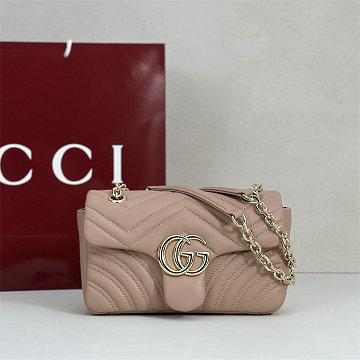グッチ GUCCI 99-GG837280PLF 2026年新作 GG マーモント フラップバッグ チェーン ショルダーバッグ レディース