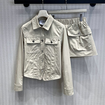 商品名称：シャネル CHANEL 2026年新作 上下セット ロングスリーブ デニムート ミニスカート カジュアル