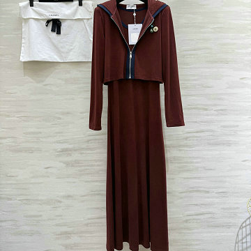 商品名称：シャネル CHANELXG-TZCH26015R  2026年新作 ウール 上下セット タンクトップ ドレス ノースリーブ ワンピース ロングスリーブ ニットジャケット