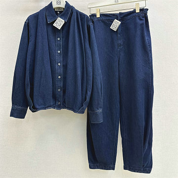 商品細詳を見る:ロエベ LOEWE XG-TZLE26001 2026年新作 デニム 上下セット ジーンズ ロングスリーブ デニムジャケット パンツ カジュアル