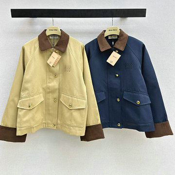 商品細詳を見る:ミュウミュウ MIUMIU XG-WTMM26004 2026年新作 トレンチコート ベルベット ジャケット 長袖 ウターコート