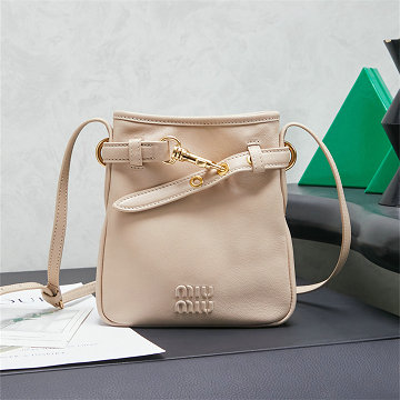 ミュウミュウ MIUMIU 99-MM5NR461QF 2026年新作 ミニ バケットバッグ ショルダーバッグ レディース