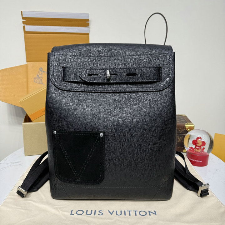 商品細詳を見る:ルイヴィトン LOUISVUITTON 2026年新作 スティーマー バックパック メンズ リュックサック リュック LV タッチ レザー