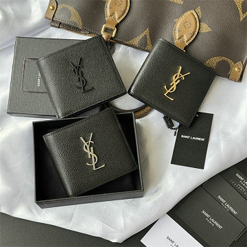 商品名称：イヴサンローラン Saint laurent YSL025-YSL463249KBK  2026年新作 二つ折り短財布 ショートウォレット メンズ