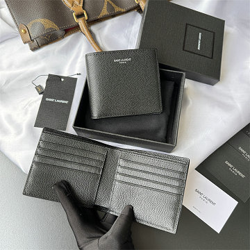 商品名称：イヴサンローラン Saint laurent YSL 025-YSL534638LBK 2026年新作 二つ折り短財布 ショートウォレット メンズ