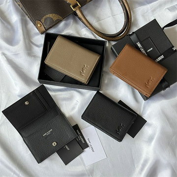 イヴサンローラン Saint laurent YSL 025-YSL693492KQ 2026年新作 二つ折り短財布 カードケース 名刺入れ