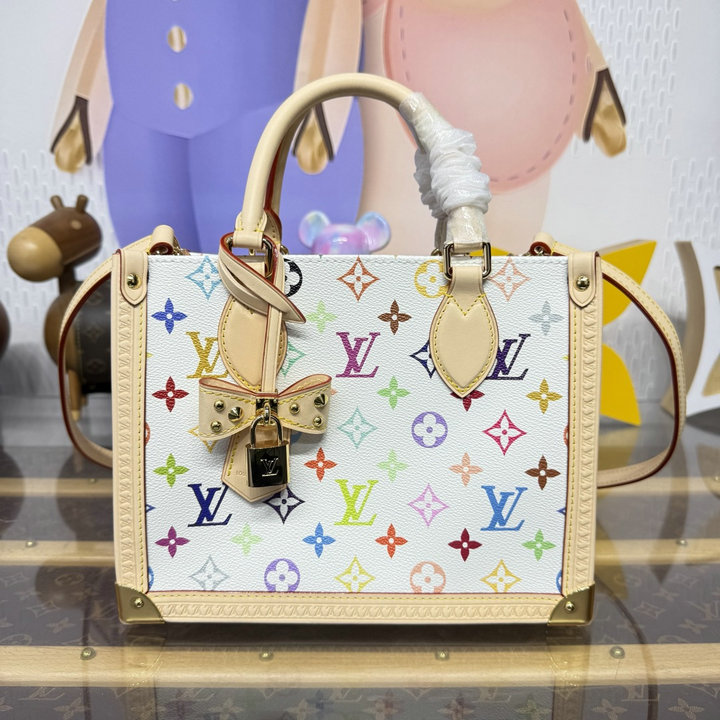 商品細詳を見る:ルイヴィトン LOUISVUITTON 2026年新作 M27580 LV x TM オンザゴー PM トートバッグ ショルダーバッグ モノグラム マルチカラー キャンバス