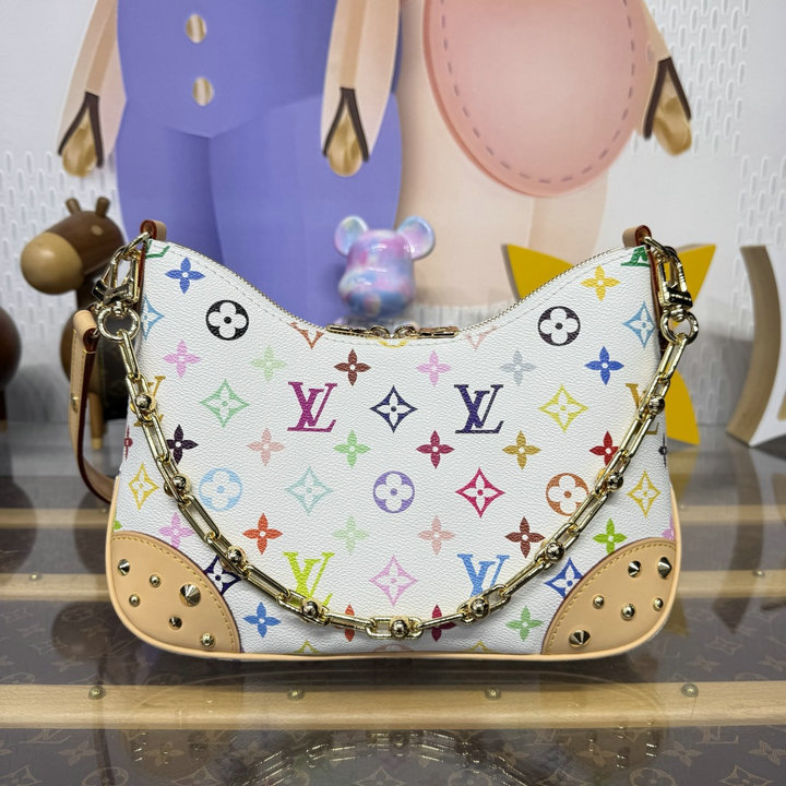 ルイヴィトン LOUISVUITTON 2026年新作 M27790 LV x TM ブーローニュ PM ホーボーバッグ ショルダーバッグ コーティッド キャンバス