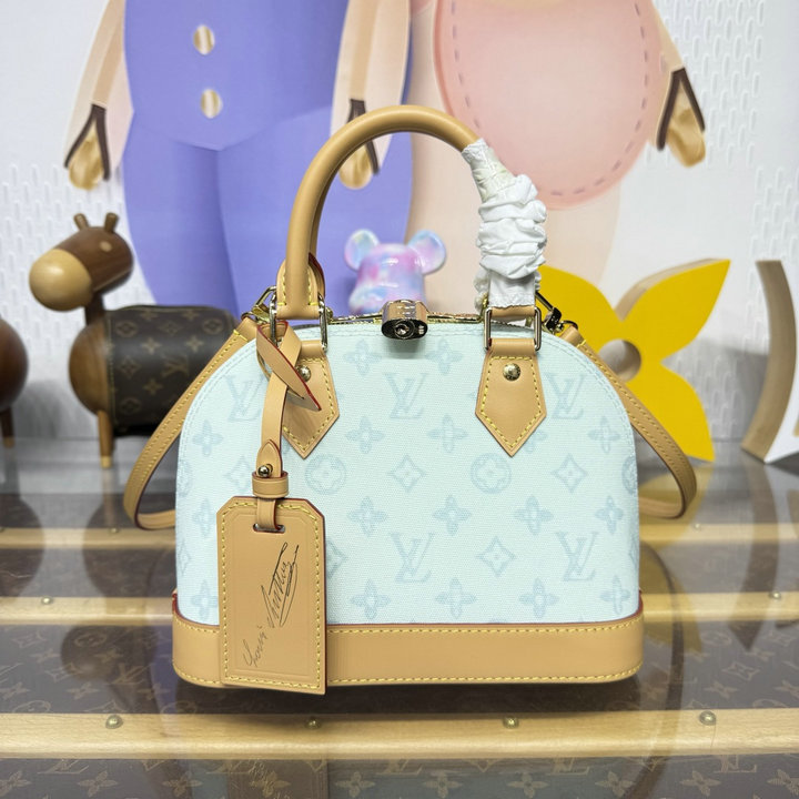 商品細詳を見る:ルイヴィトン LOUISVUITTON 2026年新作 M27526 アルマ BB トートバッグ ショルダーバッグ コーティッド キャンバス