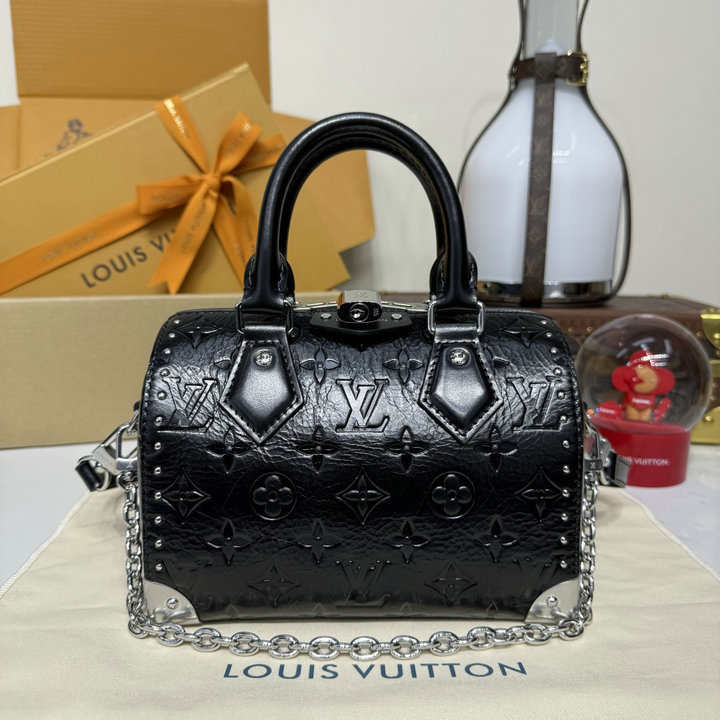 商品名称：ルイヴィトン LOUISVUITTON 2026年新作 M27921 スピーディ トランク 20 トートバッグ ショルダーバッグ レディース カーフレザー