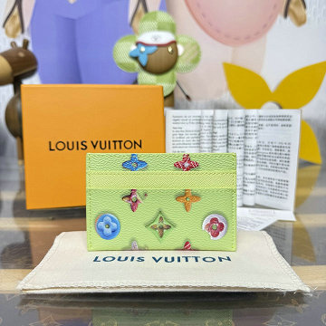 ルイヴィトン LOUISVUITTON 2026年新作 M28046 カードケース ポルト カルト ダブル モノグラム ドーナツ キャンバス