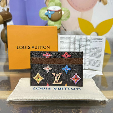 ルイヴィトン LOUISVUITTON 2026年新作 カードケース ポルト カルト ダブル モノグラム ドーナツ キャンバス