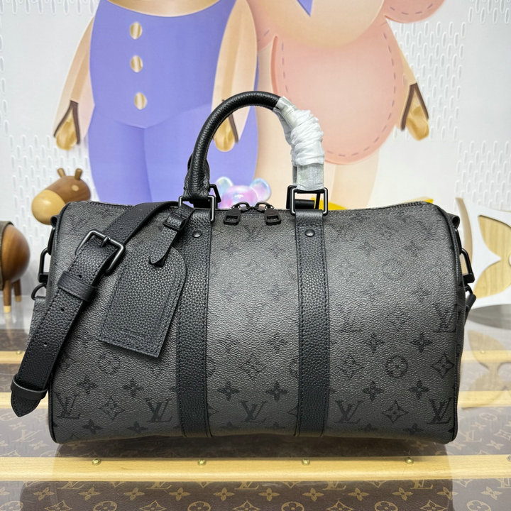 商品名称：ルイヴィトン LOUISVUITTON 2026年新作 キーポル バンドリエール 35 トートバッグ ショルダーバッグ モノグラム ミッドナイト キャンバス