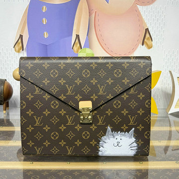商品名称：ルイヴィトン LOUISVUITTON 2026年新作 GI1397 フォルダー マーク クラッチポーチ ブリーフケース 手持ちかばん モノグラムキャンパス