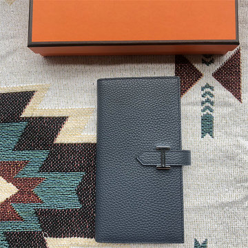 商品名称：エルメス HERMES 063-H208TGYBL 2026新作 ベアン ロングウォレット 二つ折り長財布 札入れ カード入れ togo革