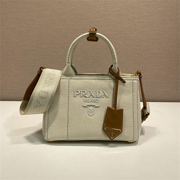 商品細詳を見る:プラダ PRADA 99-PD1BA038BBS  2026年新作 ジャルディニエール コットンキャンバス ミニハンドバッグ ショルダーバッグ