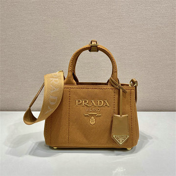 商品名称：プラダ PRADA 99-PD1BA038BZS 2026年新作 ジャルディニエール コットンキャンバス ミニハンドバッグ ショルダーバッグ