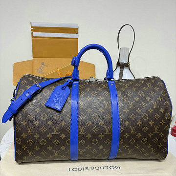 商品名称：ルイヴィトン LOUISVUITTON 2026年新作 M12633 キーポル バンドリエール 50 トートバッグ ボストンバッグ 旅行かばん モノグラム マカサー キャンバス