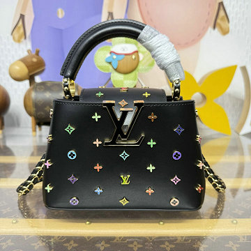 商品名称：ルイヴィトン LOUISVUITTON 2026年新作 M27637 LV TM カプシーヌ MINI ハンドバッグ ショルダーバッグ レディース