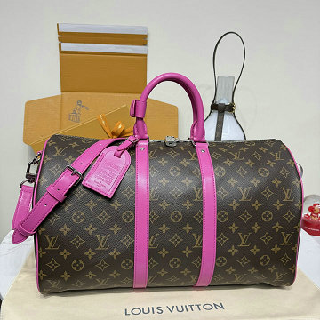 商品名称：ルイヴィトン LOUISVUITTON 2026年新作 M13807 キーポル バンドリエール 45 トートバッグ ボストンバッグ 旅行かばん モノグラム マカサー キャンバス