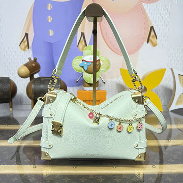 ルイヴィトン LOUISVUITTON 2026年新作 M27449 サイド トランク トートバッグ ショルダーバッグ カーフレザー