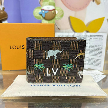 商品名称：ルイヴィトン LOUISVUITTON 2026年新作 N40870 LV ザ ダージリン リミテッド ポルトフォイユ ミュルティプル 二つ折り財布 ショートウォレット